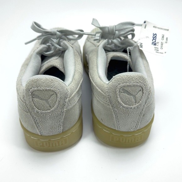 Puma Suede Jelly Grey Leather Womens Sz 7.5 EU 38 Low top Trainers 365859 02 - Picture 6 of 10